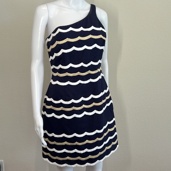 Lilly Pulitzer Tyler True Navy Dress (Size 6) - Picture 3 of 11